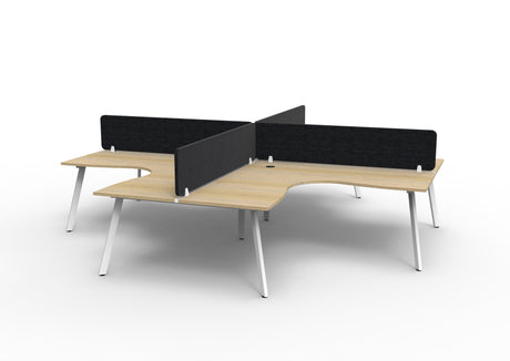 RL Eternity Workstation for 4 Users with Eco Panel Screen