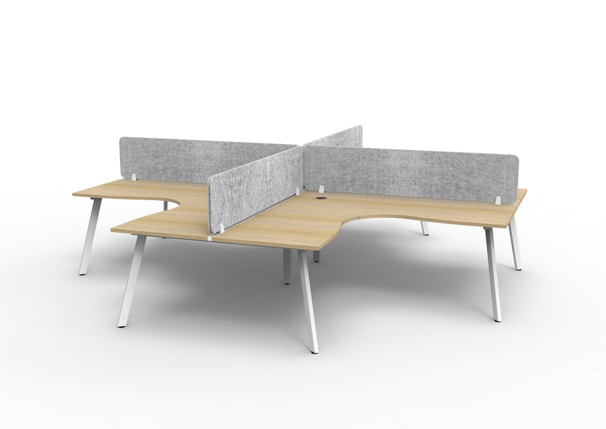 RL Eternity Workstation for 4 Users with Eco Panel Screen