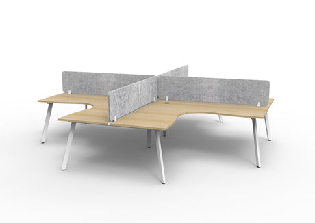 RL Eternity Workstation for 4 Users with Eco Panel Screen