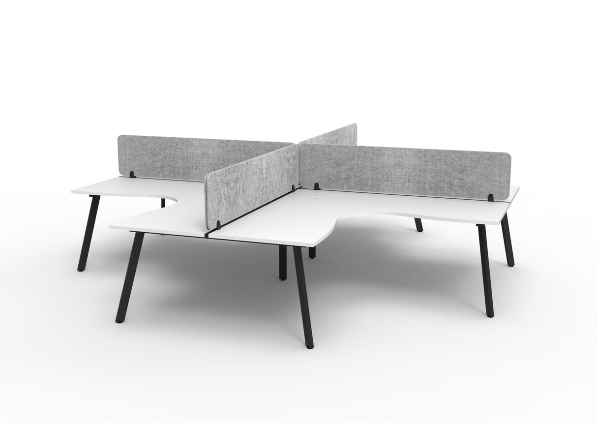 RL Eternity Workstation for 4 Users with Eco Panel Screen