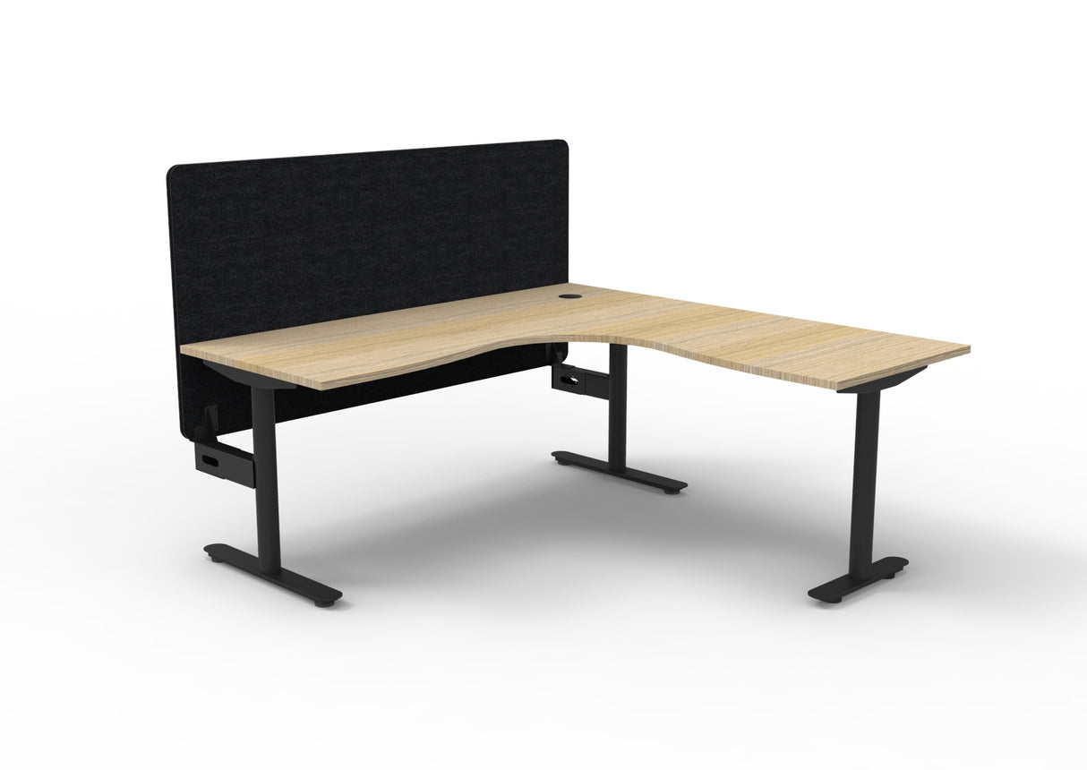 RL Halo Static Corner Workstation with Eco Panel Screen