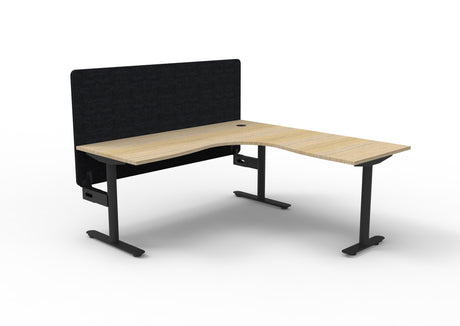 RL Halo Static Corner Workstation with Eco Panel Screen