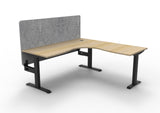 RL Boost Static Corner Desk with Eco Panel Screen