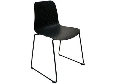 DD Emboss Stackable Sled Base Outdoor Chair