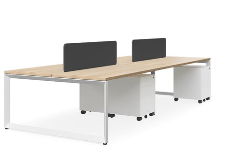 DD Forum Double Sided Workstation For 4 Person with Optic Screen