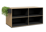 DD Grid Line Planter Storage Bench