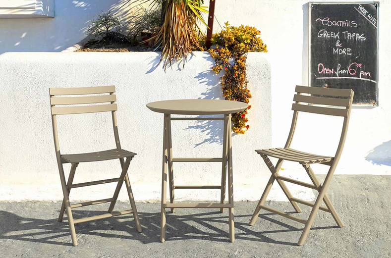 FL Helen Hospitality Outdoor Folding Chair