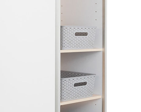 VC Grey Storage Basket Knotted Medium