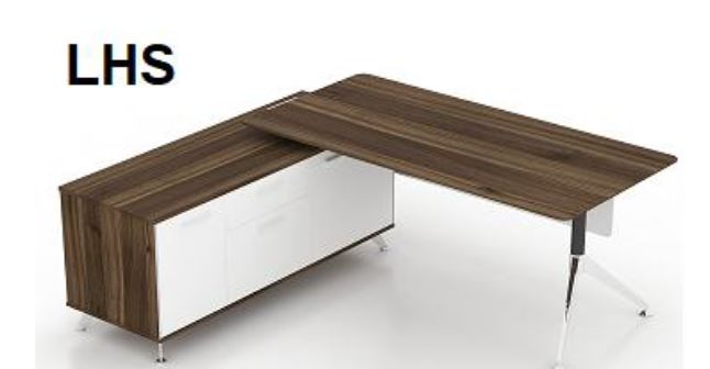 GP Potenza Executive Desk With Return