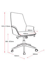 RL Accord Genuine Leather Medium Back Executive Chair