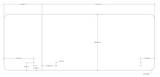 RL Acouline  Quarter Left End Wrap Screen for Workstation
