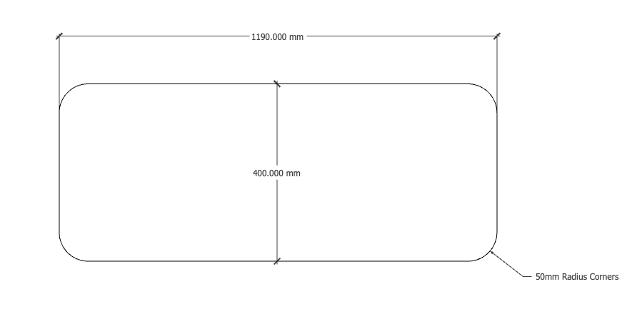 RL Acouline Desk Mounted Screen - 12mm Thick