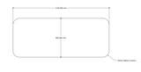 RL Acouline Desk Mounted Screen - 12mm Thick