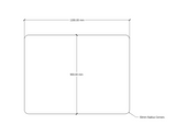 RL Acouline 900mm High Desk Screen for Boost and Halo Workstation