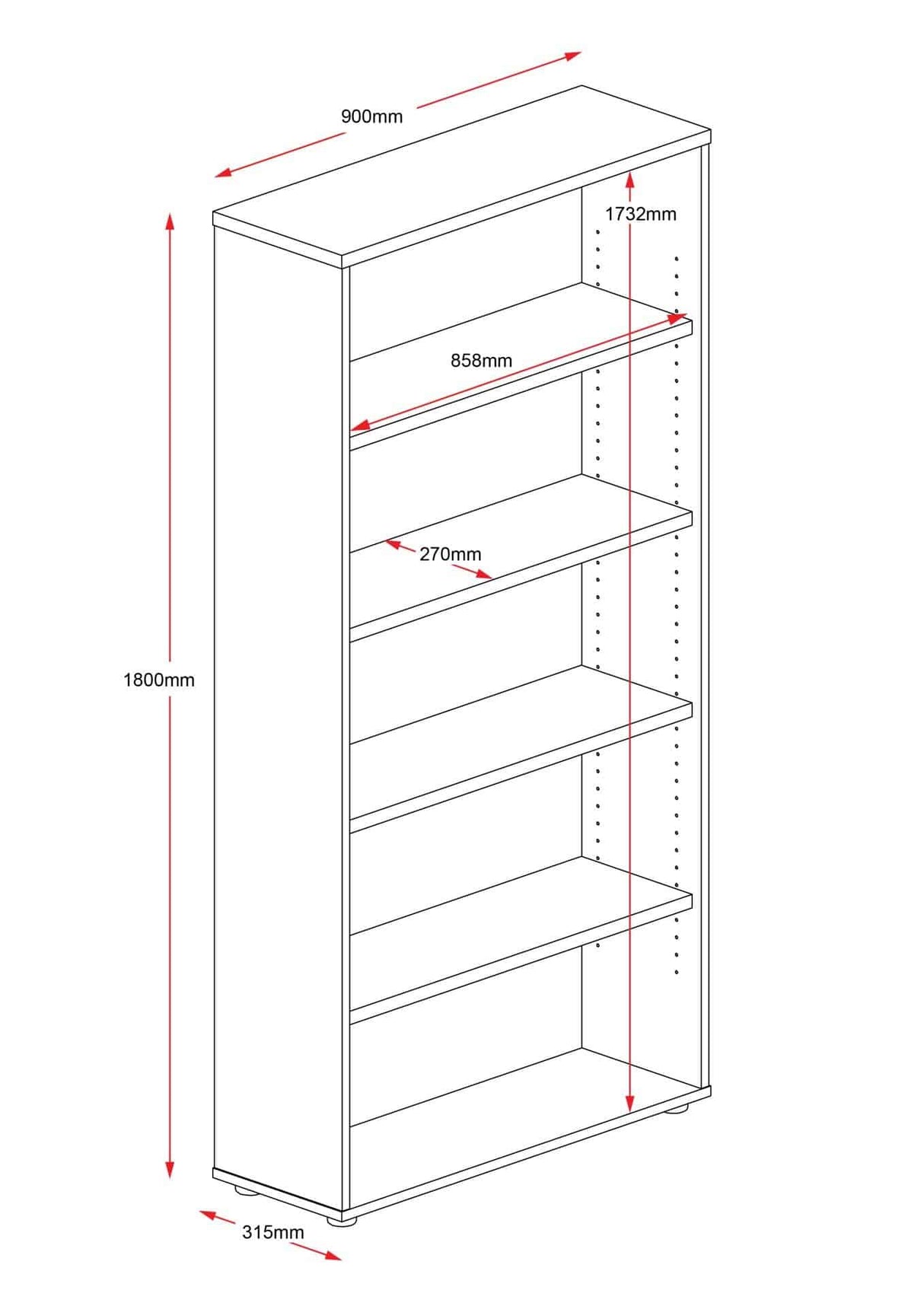 RL Rapid Worker Bookcase