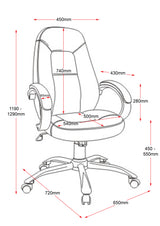 RL CL410 High Back PU Leather Upholstered Executive Chair