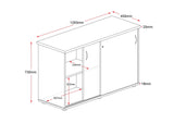 RL Rapid Worker Lockable Sliding Door Credenza