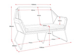 RL Cardinal Fabric Upholstered 2 Seater Breakout Sofa