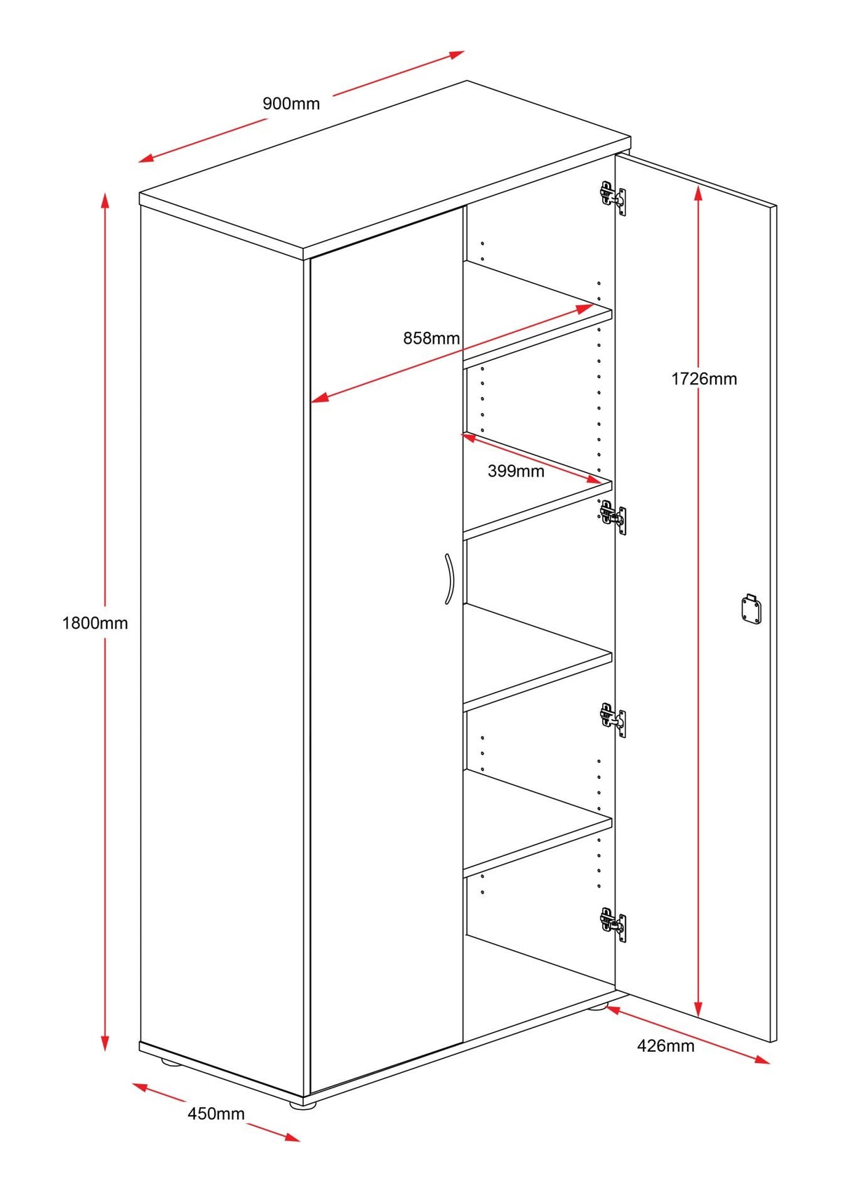 RL Rapid Worker Lockable Cupboard