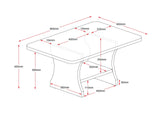 RL Rapid Worker Coffee Table with Ironstone Base