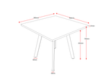 RL Eternity Metal Leg Square Meeting Table