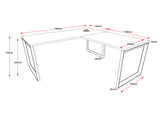 RL Infinity Loop Leg Desk with Return