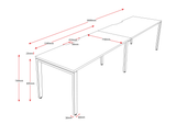 RL Infinity Profile Leg Single Sided System Desk