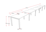 RL Infinity Profile Leg Single Sided System Desk