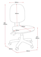 RL EC070CH Fabric Upholstered High Back Operator Chair