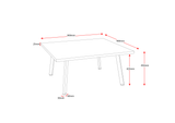 RL Eternity Metal Leg Square Coffee Table