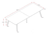 RL Eternity Metal Leg Boardroom & Meeting Table