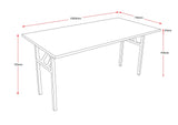 RL Rapid Black Steel Frame Folding Table