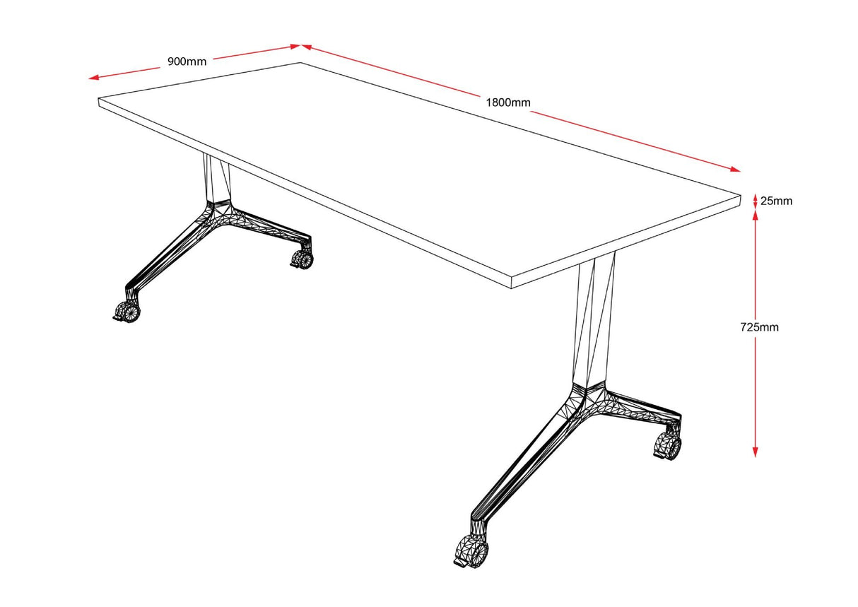 RL Rapid Flip Top Table with Castors