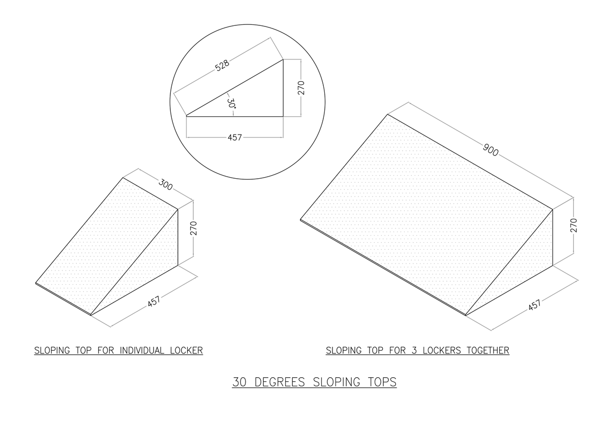 RL GO Locker Sloping Top