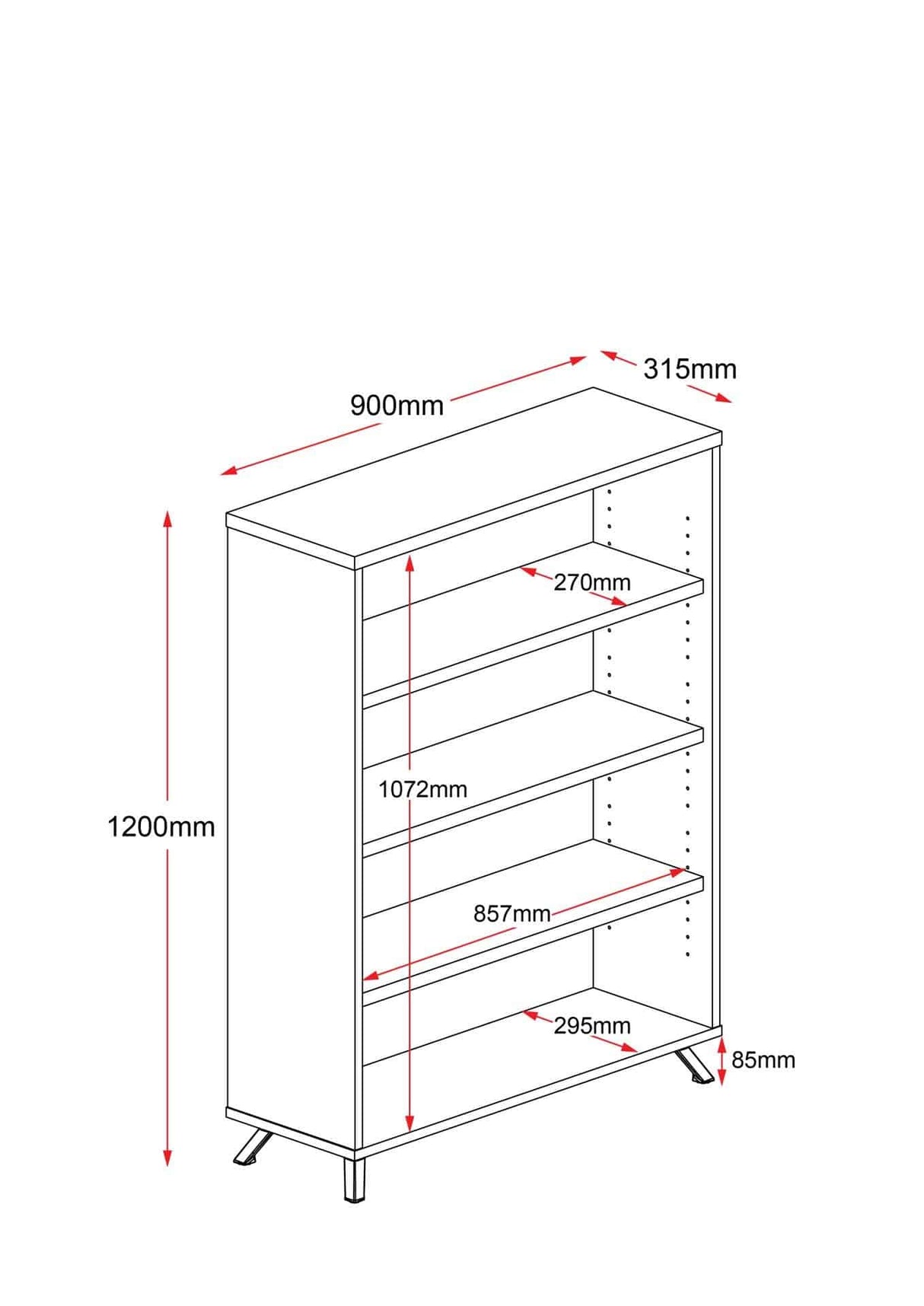 RL Rapid Infinity Bookcase