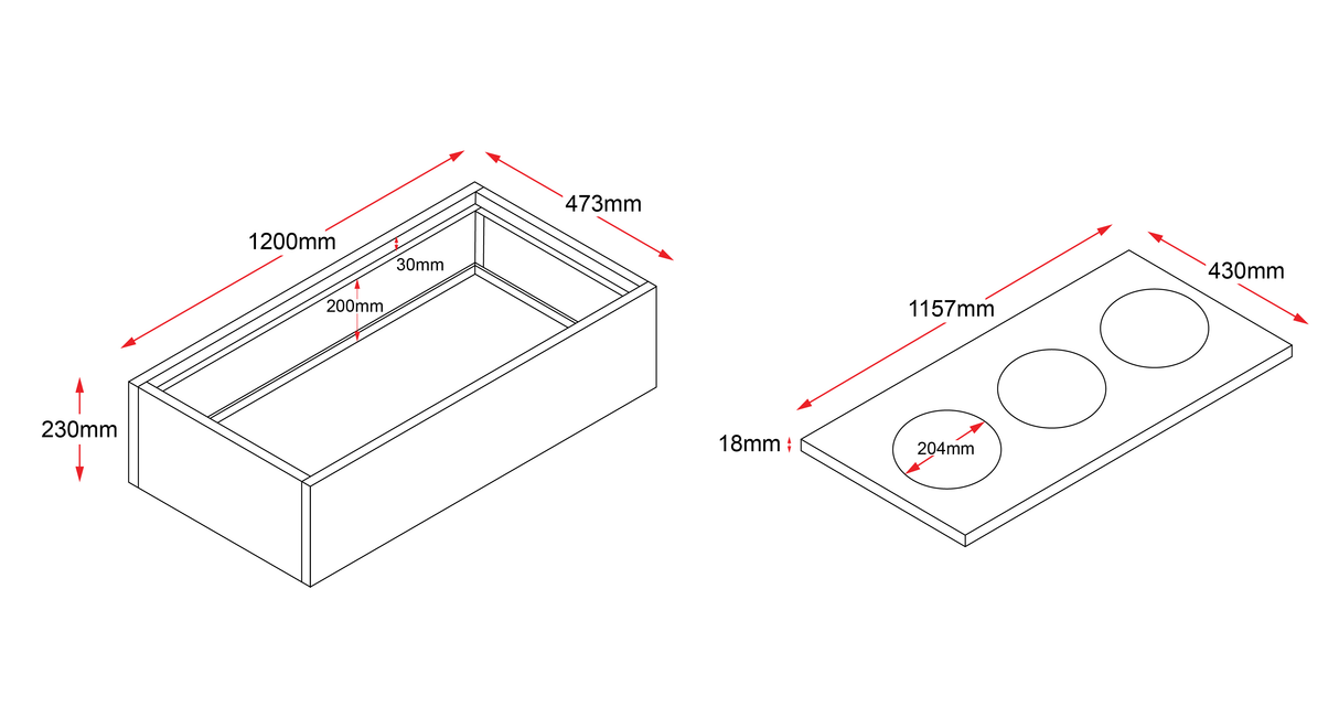 RL GO Metal Planter Box