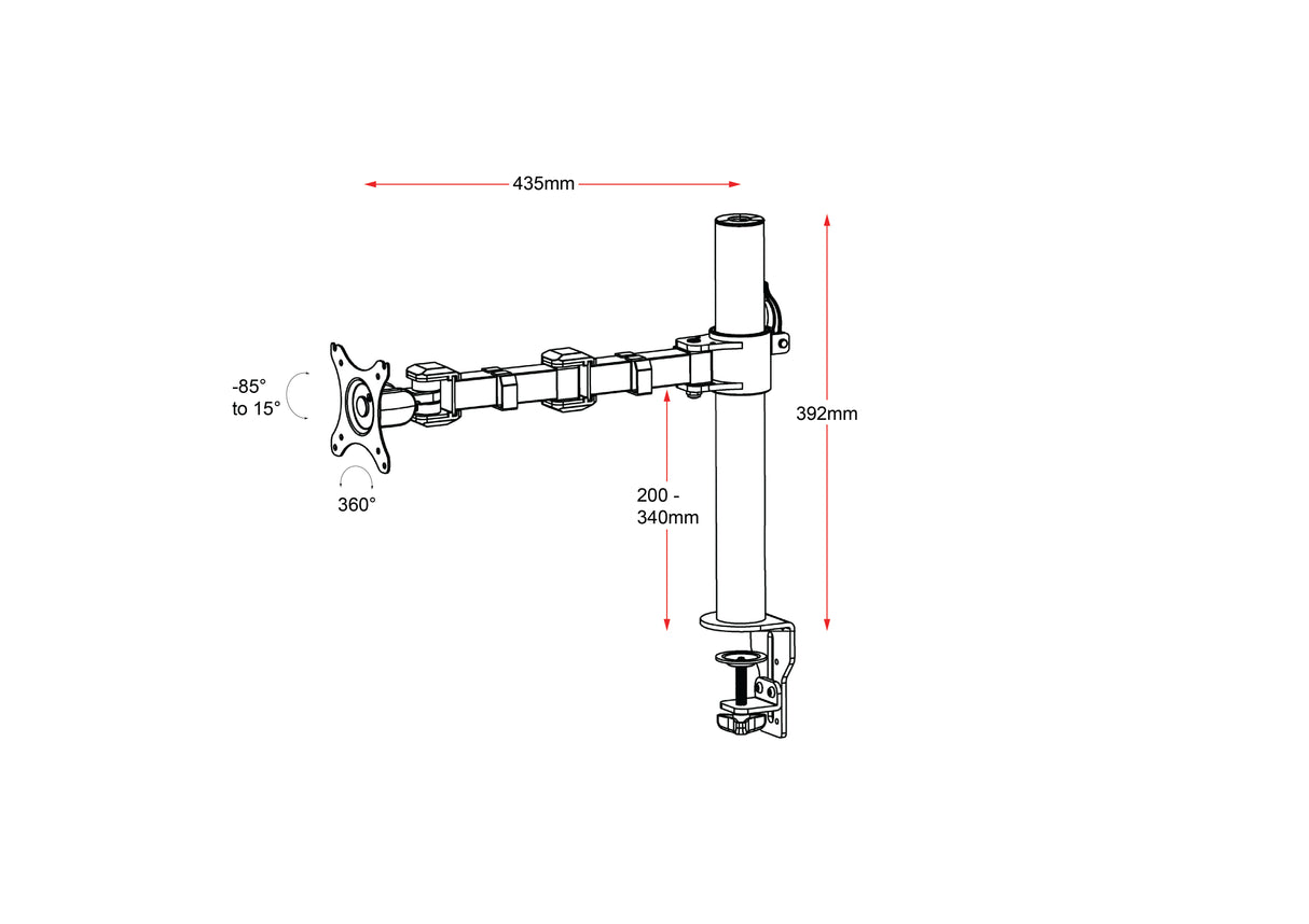 RL Revolve Single Monitor Arm