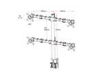 RL Revolve Quad Monitor Arm
