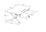 RL Rapid Sit and Stand Height Adjustable Desk Riser