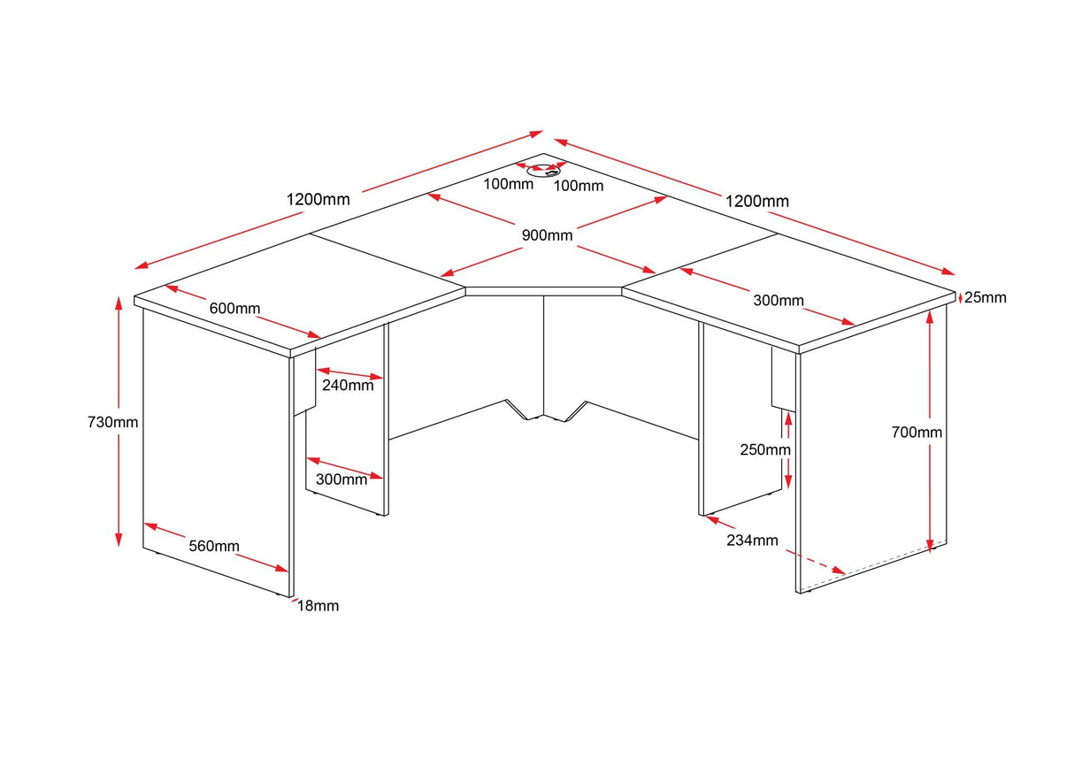 RL Rapid Worker Corner Desk
