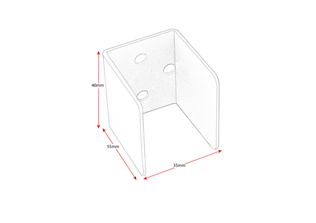 RL Rapid Wall Starter Bracket for Rapid Screens