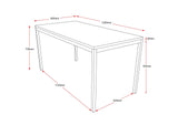 RL Steel Frame Melamine Top Table