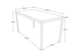 RL Steel Frame Melamine Top Table