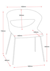 RL Taurus Stackable Metal 4 Leg Hospitality Chair