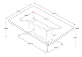 RL Typhoon Metal Frame Desk & Meeting Table