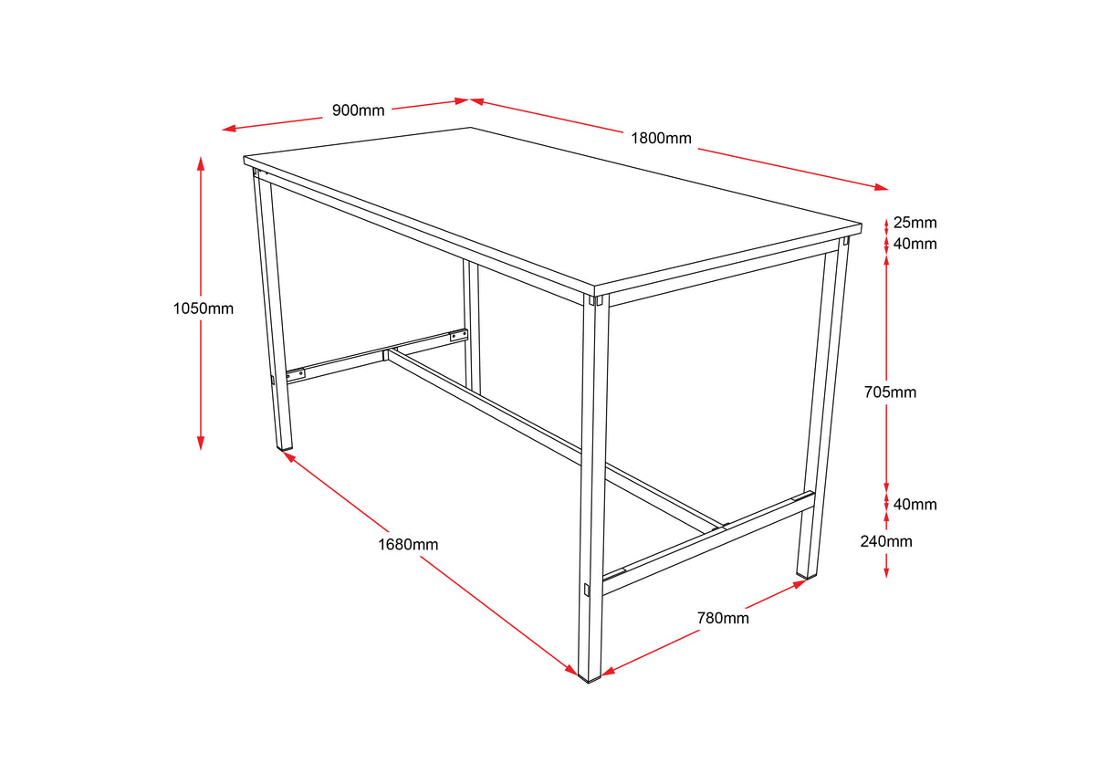 RL Metal High Table Frame