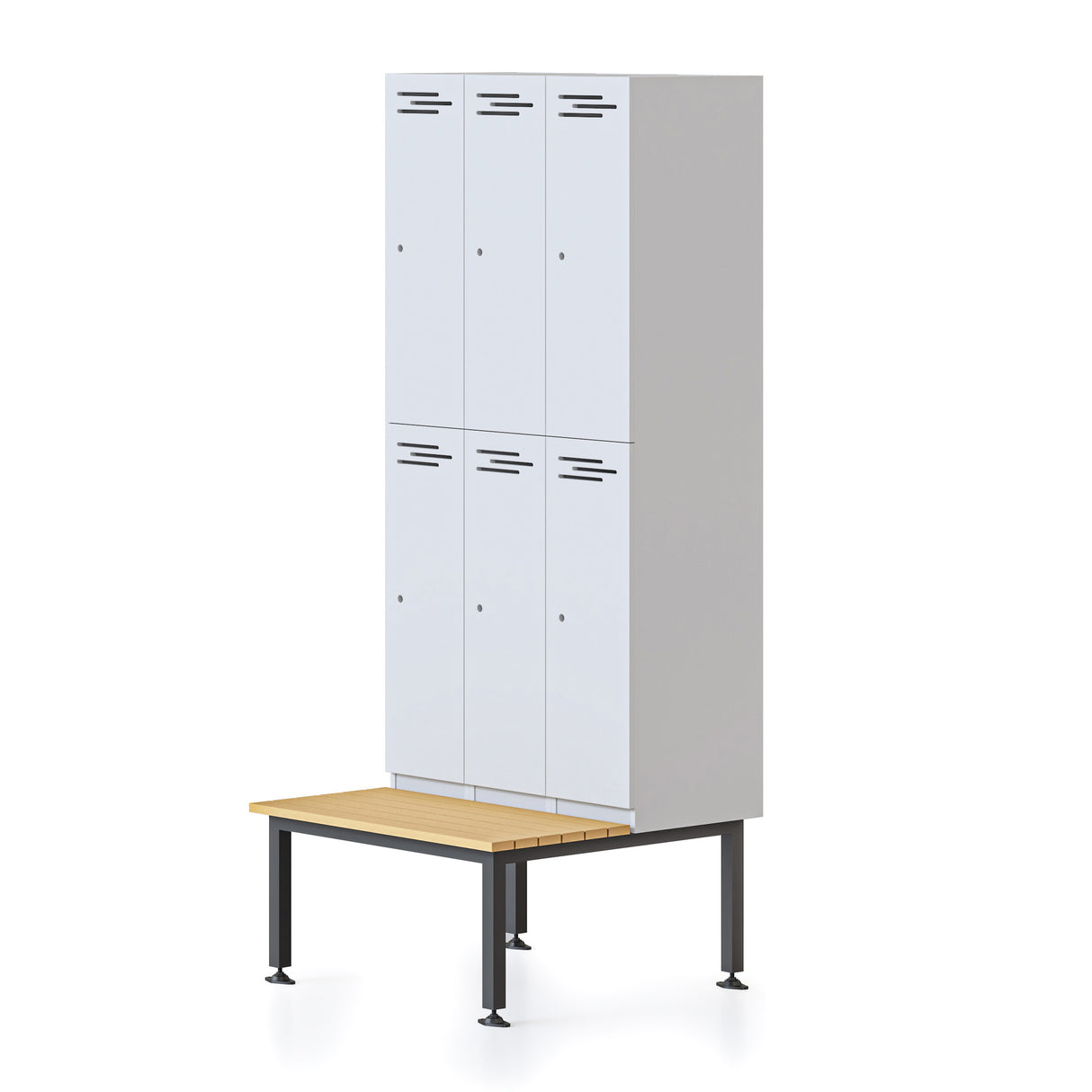 RL Go Metal Locker Seat and Stands