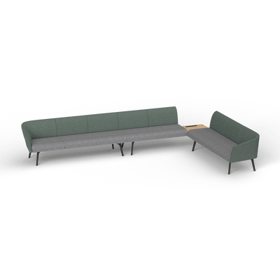 OL Willow Reception Area 8 Seater Sofa with Side Table