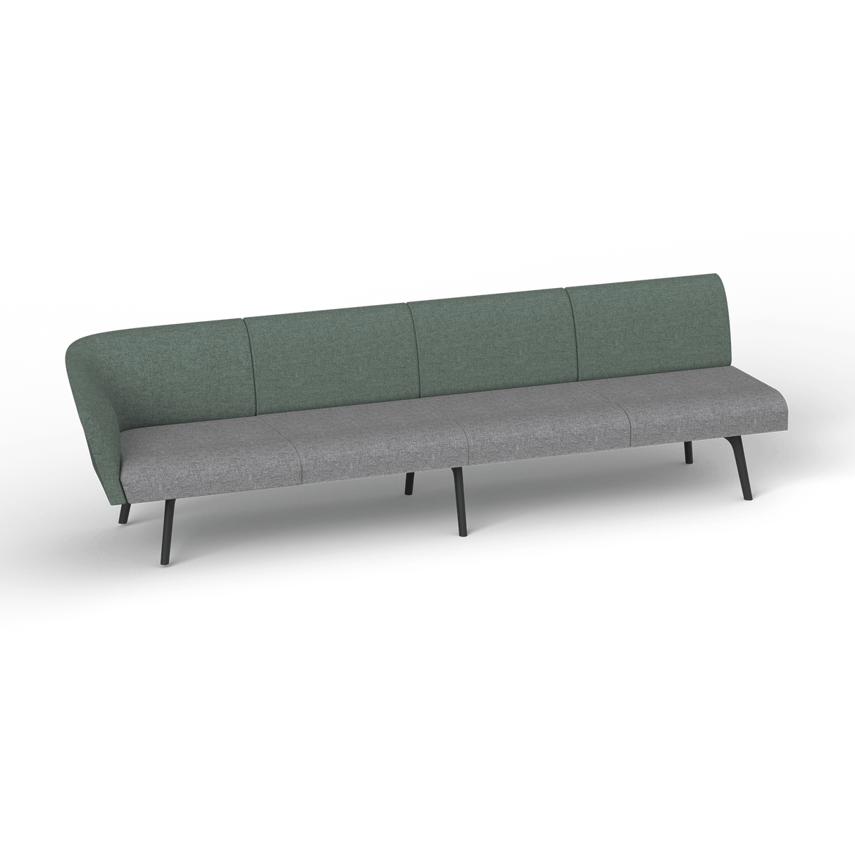 OL Willow Fabric Upholstered 4 Seater 1 Arm Reception Area Sofa