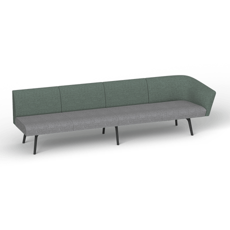 OL Willow Fabric Upholstered 4 Seater 1 Arm Reception Area Sofa